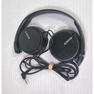Sony 1-7-1 Konan Minato-Ku Black Folding Over Ear Headphones Tested Working